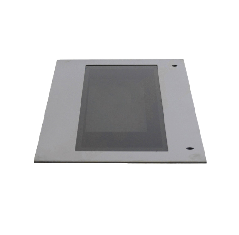 W10457801 - Genuine OEM Whirlpool Microwave Door Glass Assembly, Stainless Steel